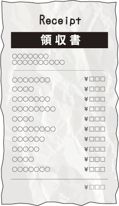 良いレシート撮影例2
