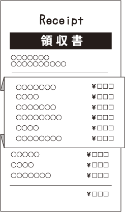 良いレシート撮影例3